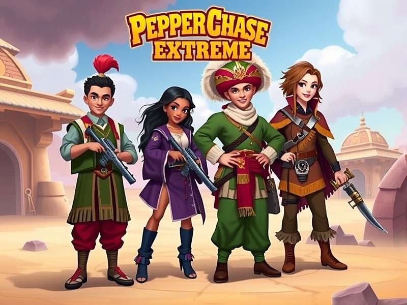 Pepper Chase Extreme characters in regional Indian outfits