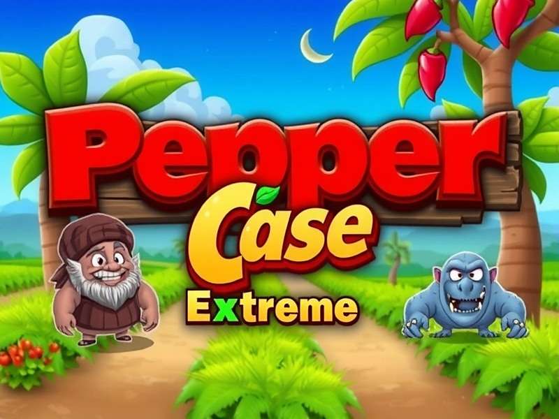 Pepper Chase Extreme game banner featuring Indian pepper plantations and characters